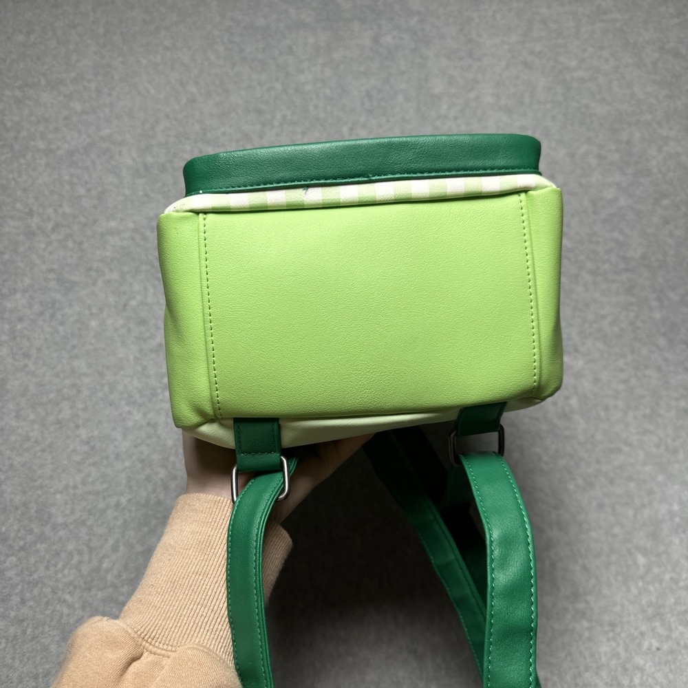 Loungefly Sanrio / Hello Kitty Green Check Kerropi 3D Mini Backpack Exclusive - Picture 5 of 9